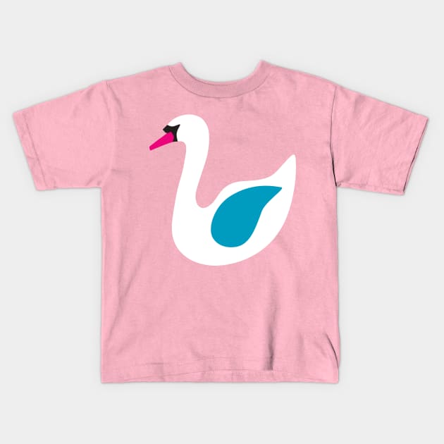 Swan Song I Kids T-Shirt by littleoddforest